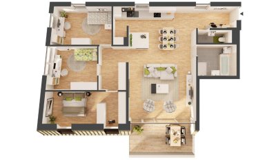4-Zimmer Neubau-Wohnung mit Balkon (W36)