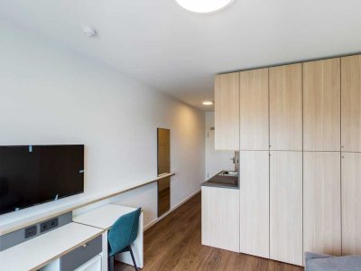 Mitte - Möbliertes Neubau Studio mit fantastischer Aussicht