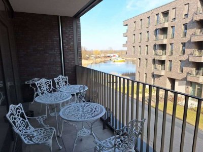 Wasserblick auf Ryck - zentrumsnahe 4-Zimmer-Wohnung mit Aufzug und 2 Loggien