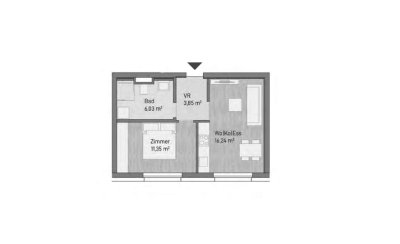 NEUBAU - Moderne 2-Zimmer Anlegerwohnung (37,47m²)-Graz/Gries