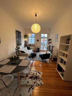 Untervermietung einer möblierten Altbauwohnung mit Balkon in Berlin-Pankow (PLZ: 13189)