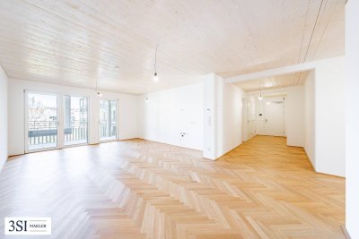 Wohnen am modernsten Stand – hochwertige 4-Zimmer-Wohnung mit Balkon, Fitness, Sauna, Co-Working Space, Gemeinschaftsterrasse
