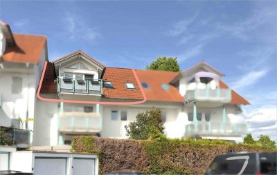 Moderne Dachgeschosswohnung mit Kaiserblick