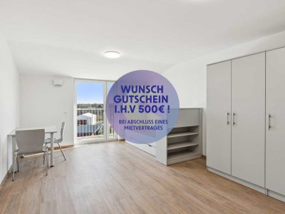 Einziehen und 500 € sichern - Möbliertes 2-Zimmer-Studentenapartmet - Strom & Internet inklusive