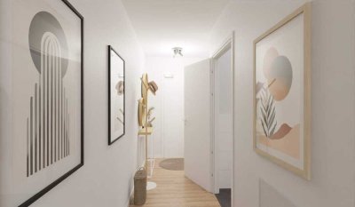 Barrierefreie Wohnung mit Loggia und bodentiefen Fenstern