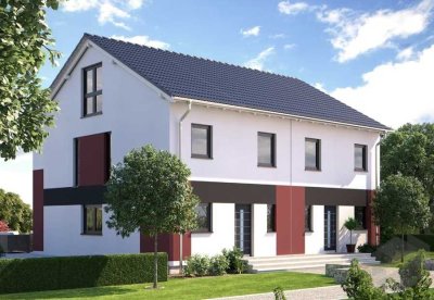 Schlüsselfertige Doppelhaushälfte sehr günstig in Neuhausen ob Eck