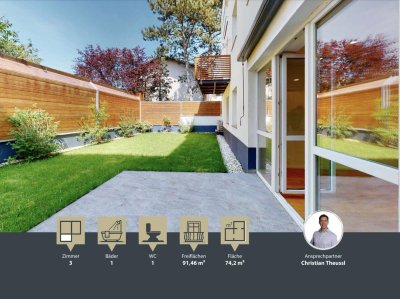 NÄHE AUHOFCENTER || 3 Zimmer Gartenwohnung || Klima || neue Küche