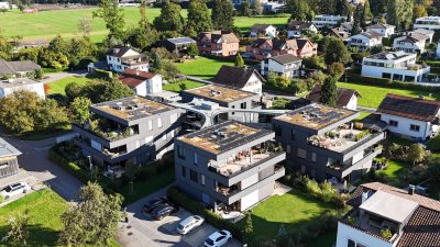 Penthouse mit fast 100 m² Terrasse: helle 3-Zimmerwohnung in Lochau