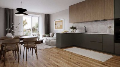 Helle 3-Zimmer-Wohnung mit großem Garten
