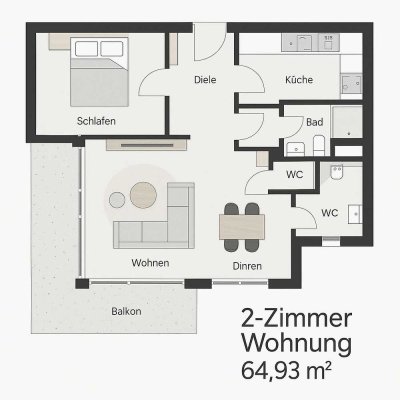 Dachgeschosswohnung in Top-Lage von Winnenden - Ideal für Kapitalanleger