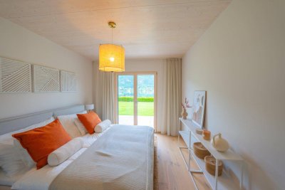 ERSTBEZUG-SEEBUNGALOW mit grandiosem Ausblick auf den traumhaften Ossiachersee &amp; eigenen Strandbereich