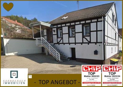 GEMÜTLICHES SANDSTEINHAUS MIT ÜBERDACHTER TERRASSE, GARTEN, GARAGE & SANIERTES BAD IN KL-ERLENBACH