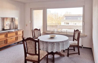 Behagliche 1-Zimmer-Wohnung mit sep. Bad und Küche, neuen Fenstern und PKW-Stellplatz in Lünen