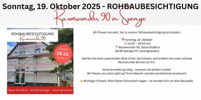 Rohbaubesichtigung in Spenge, 19.10.25 , 13-16 Uhr