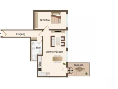 Alltagstauglich wohnen in dieser sanierten 2-Zimmer-Wohnung