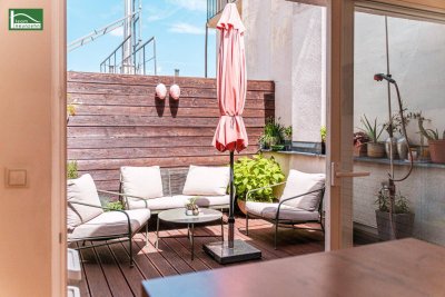 Hervorragende Stadtwohnung mit Terrasse in ruhiger Bestlage: direkt bei U2 und in wenigen Min. fußläufig im 1.
