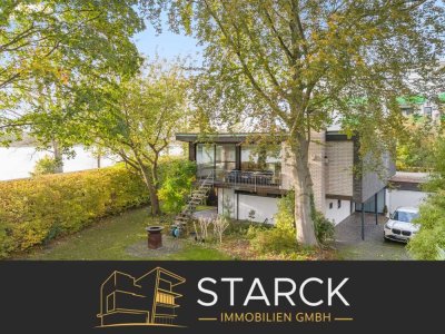 Exklusives Architektenhaus in Rheinlage mit Einliegerwohnung, Atrium und traumhaftem Blick