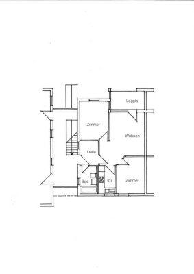 Kleine 3-Raum-Wohnung mit Balkon und EBK in zentraler Lage in Magstadt