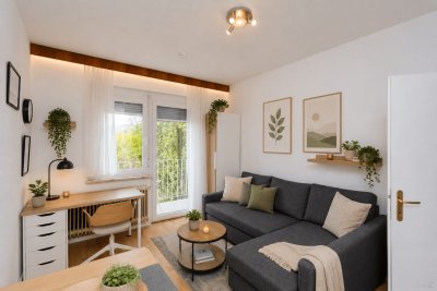 Voll möblierte Garconniere mit Balkon &amp; Grünblick – ab 15.07 verfügbar!