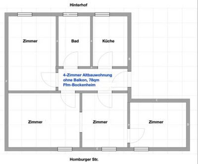 4 Zimmer Wohnung in Frankfurt Bockenheim