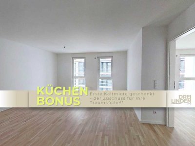 ++HÖCHSTER WOHNKOMFORT + KÜCHENZUSCHUSS: Neubau-Wohnung mit bodentiefen Fenstern und modernem Bad++