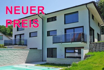 Erstbezug: Schlüsselfertige Doppelhaushälfte mit Pool an der Wiener Stadtgrenze