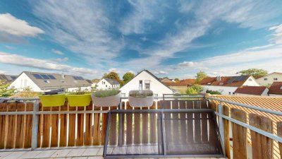 Raum für Liebe, Lachen und Leben - Dachgeschosswohnung mit Balkon