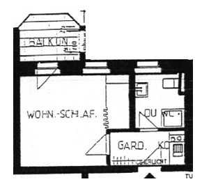 1-Zimmer Wohnung mit Balkon in Chemnitz Zentrum