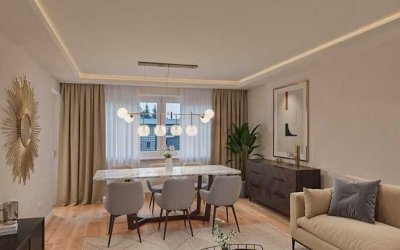 Modernes Wohnen im Grünen | Kernsanierte 3-Zimmer-Wohnung mit Balkon provisionsfrei