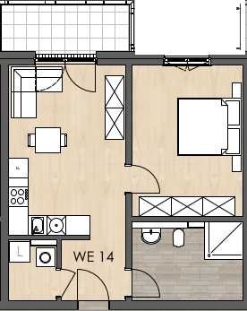 Erstbezug mit Balkon: Freundliche 2-Zimmer-Wohnung in Gau-Odernheim