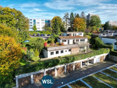 Terrassenbungalow mit Büro-/ Einliegerbereich u. Doppelgarage in ruhiger Standrandlage von Nürtingen