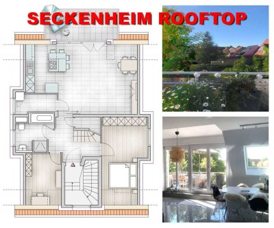 Traumhaftes Penthouse - 5 Zimmer mit Panoramablick   -   viel Sonne - viel Grün - Ruhe