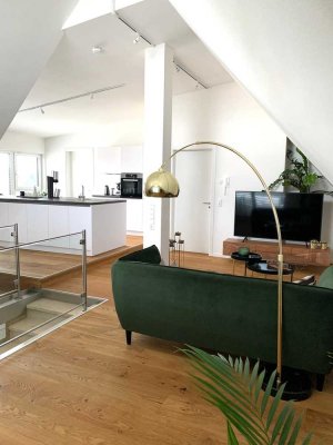Traumhafte Maisonette-Wohnung inklusive Einbauküche, Holz-Parkett & 20qm Südbalkon