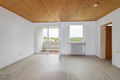 Sonnige 2-Zimmer-Dachgeschoßwohnung mit Panoramablick im Weilheimer Westen
