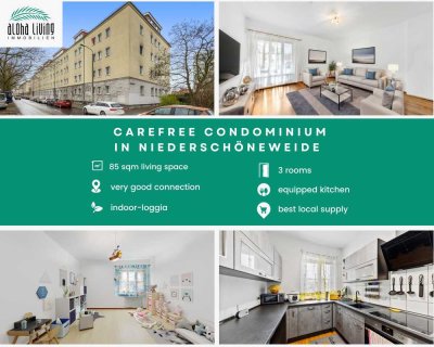 All-round carefree package: charming condominium with three rooms in Berlin-Schöneweide