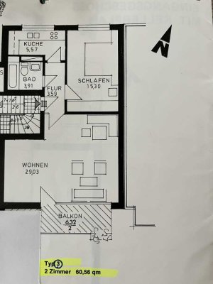 2-Zimmer-Wohnung Nähe Maschsee