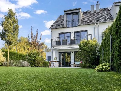 Hochwertige, moderne DHH in Puchheim (provisionsfrei, Baujahr 2019, 6 Zimmer, 386m² Grundstück)