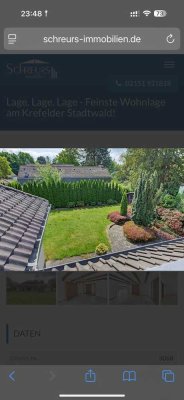Lichtdurchflutete Wohnung in Zweifamilienhaus mit großem Balkon in Krefelder Bestlage zu vermieten