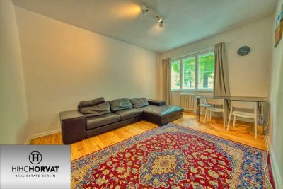 1 ODER 2 JAHRE! MÖBLIERTER 2 ZI.- ALTBAU AM SCHOELERPARK WILMERSDORF! 1.OG, BALKON, AB SOFORT!