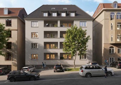 Hochparterre Wohnung inkl Balkon - zum SELBER ausbauen ! Gebäude wird umfangreich saniert ��