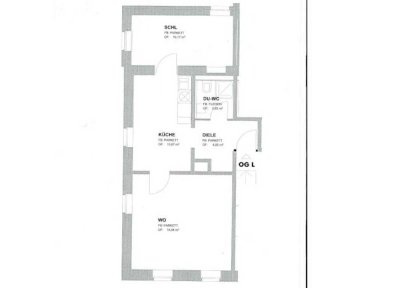 'Großzügig geschnittene, helle 2-Zi.-Wohnung mit zentraler Küche'