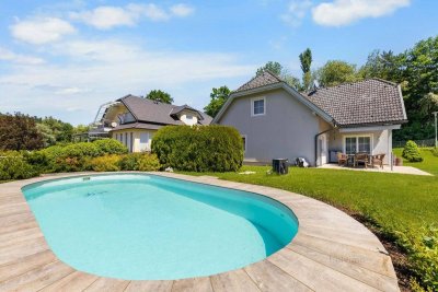 Sommerglück pur – Einfamilienhaus mit 5 Zimmern und Pool, nur 3 Minuten zum Wörthersee