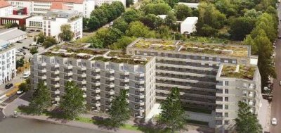 1-Zimmer-Wohnung mit großem Balkon und Einbauküche