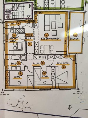 Sonnige 4-Zimmer Wohnung mit Balkon im 2. OG in Ulm-Lehr