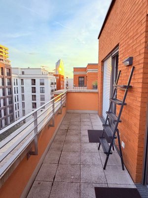 Helle, moderne 2-Zimmer-Wohnung | 54 m² | Terrasse | Frankfurt