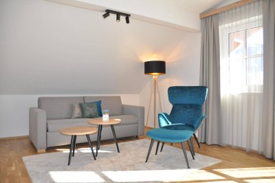 Chalet-FERIEN-Penthouse NEUBAU in Gastein, Dorfgastein, Ortsteil Unterberg, in bester unverbaubarer Grünruhelage mit Genehmigung für die touristische Nutzung (Vermietung an Feriengäste)