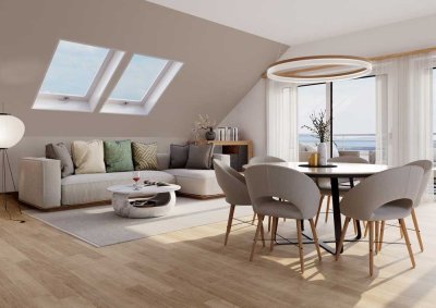 Traumhafte Dachgeschosswohnung mit Panoramablick