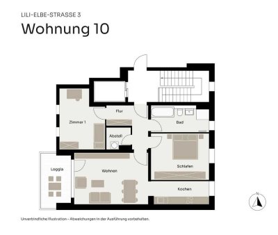 Neubau: 3-Zimmer-Wohnung mit Balkon – hell, modern & hochwertig