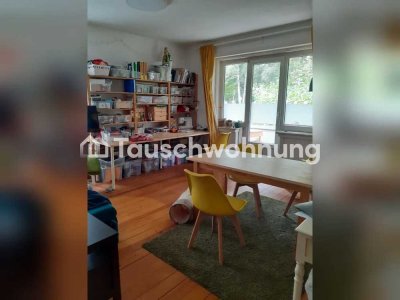 Tauschwohnung: 4-Raum-Whg. Stadtpark + 2 Balkons + Garage 94 m² EG