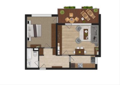 Stadtnah & hell: 2-Zi-Wohnung mit Balkon, Aufzug und TG-Stellplatz